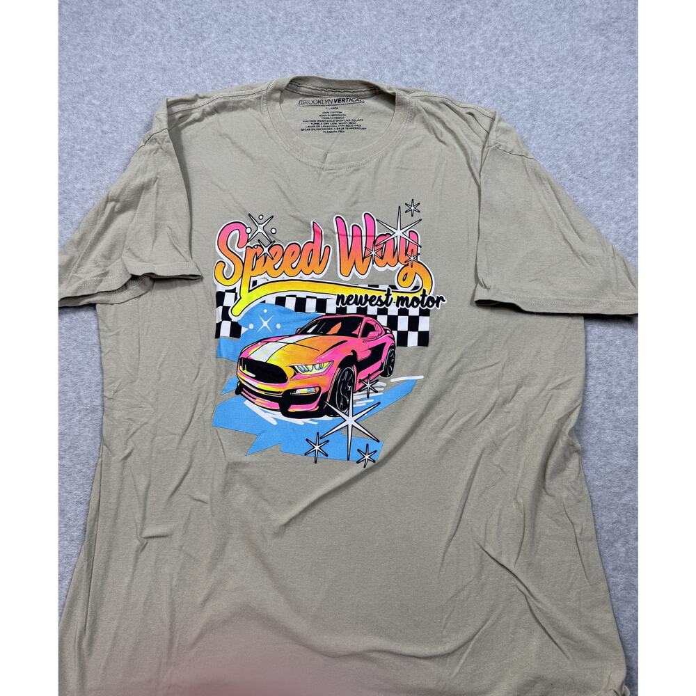 Brooklyn Vertical Mens Size XL Speed Way Graphic T-Shirt